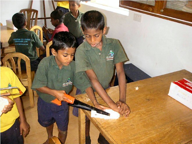 charity helping the slum kids of India