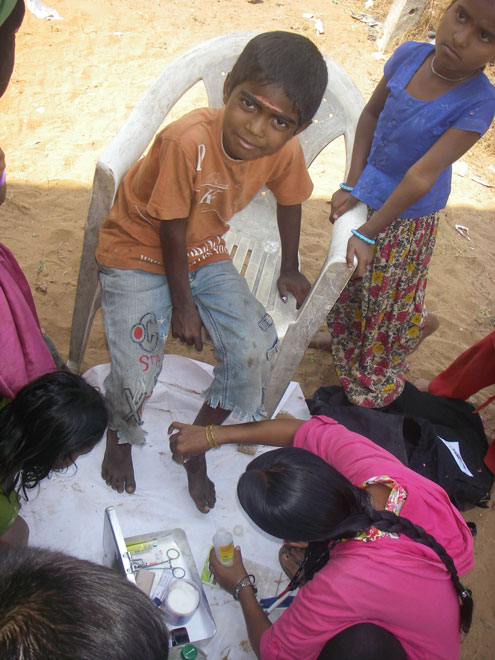 Providing medical outreach clinics to India
